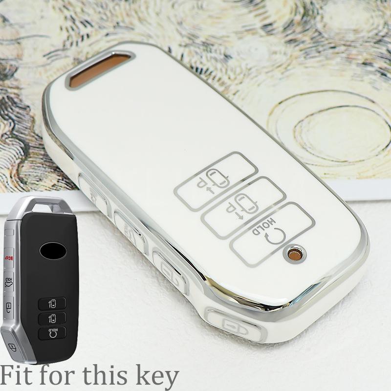 7 Buttons Shell Fob For Kia 2022 Sportage Niro Hybrid Sorento MQ4 2021 2022 2023 EV6 GT-Line K8 V6 Holder TPU Car Key Case Cover