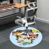 1pc Rugrats Office Round Area Rug, Bedroom Living Room Home Decor, Room Deco,  Offic A1016141