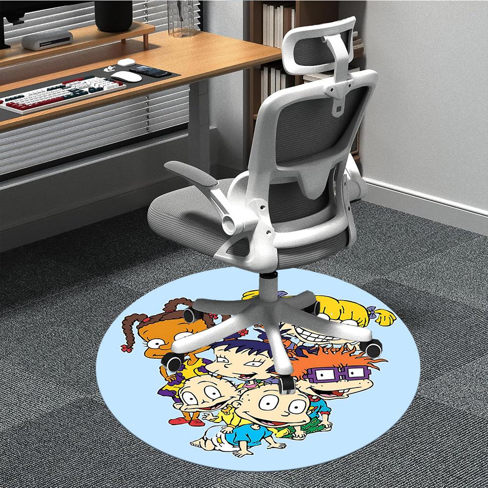 

1pc Rugrats Office Round Area Rug, Bedroom Living Room Home Decor, Room Deco, Offic a1016141 80cm by 80cm