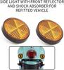 Reflector Motorcycle Round Reflector Car Reflector Bike Bicycle Rear Bumper Side Marker Lamp Auxiliary