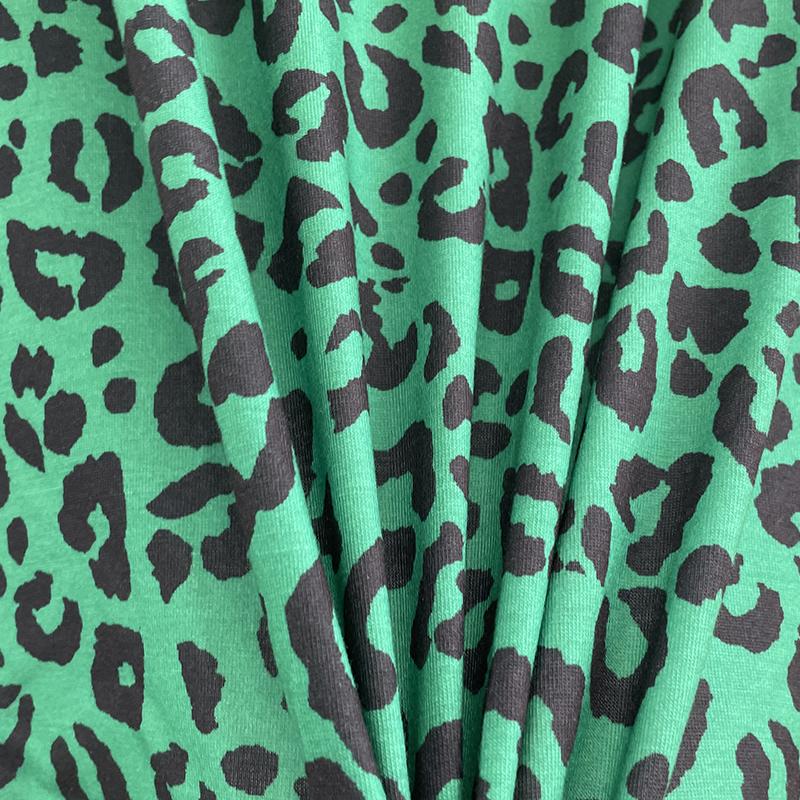 Hirsionsan Summer Casual Leopard Print Knitted T-Shirts Women O-Neck Loose Soft Harajuku New Tops Shirt Female Chic Tees Mujer