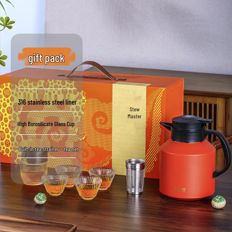 MENDASHI Insulated Tea Kettle & Fair Cup Set