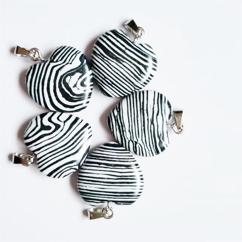 

Ожерелье с подвеской в форме сердца из натурального агата - 20 мм кристаллический камень