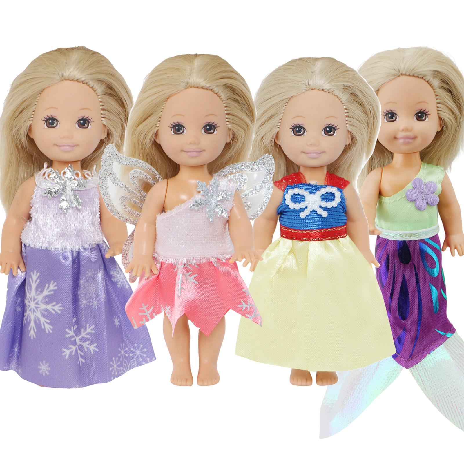 

4-дюймовая кукольная одежда, милые наряды для кукол для кукол Келли, аксессуары, платье, шорты, кукольный домик, игрушка