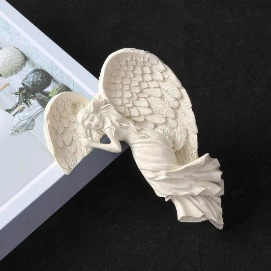 Angel Figure Resin Office Desk for Home Decorative Carving Ornament Angel Decoration Living