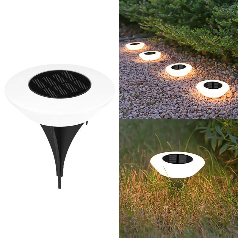 1/4Pack Solar Ground Lights,14LED Waterproof Outdoor Landscape Light, LED Lawn Lamp, for Garden Pathway Yard Deck Camping Decor