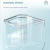 Automatic Feeding System Bird Feeder Hanging Design Prevents Food Spillage For Bird Cages Transparent ABS Durable