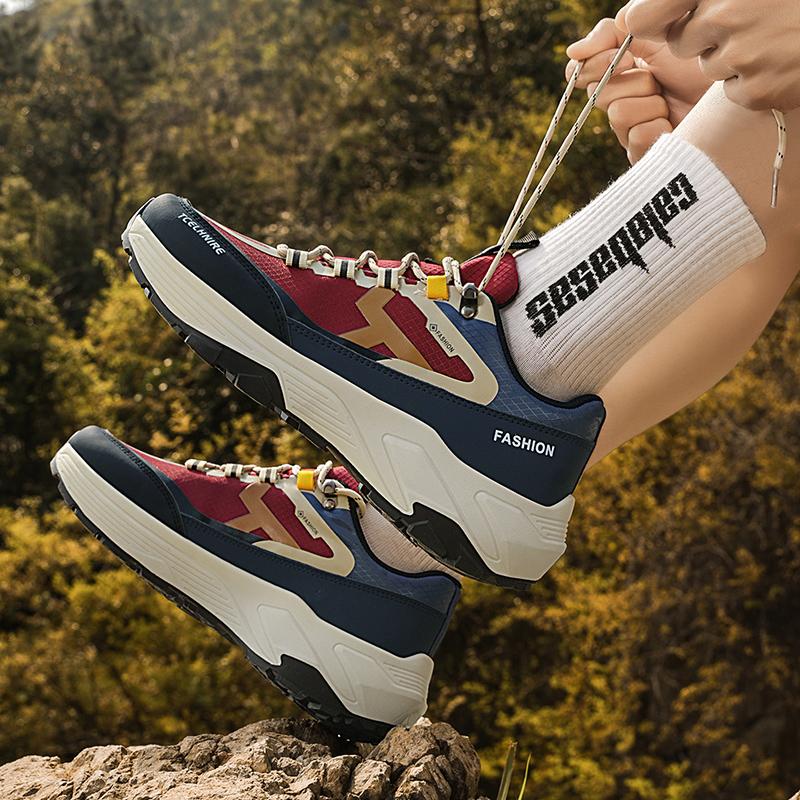 Fashion Men's Sneakers Thick Bottom Casual Sneaker Shoes for Men Wear-resistant Apring and Autumn Soft and Comfortable Fashion Non-Slip