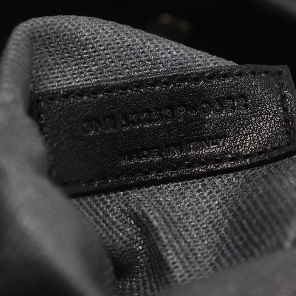 SAINT LAURENT PARIS Tote Bag Rive Gauche N/S dark gray black canvas 632539 Used