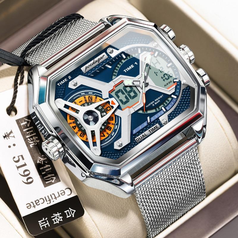 Multifunctional electronic watch New men s watch Waterproof luminous