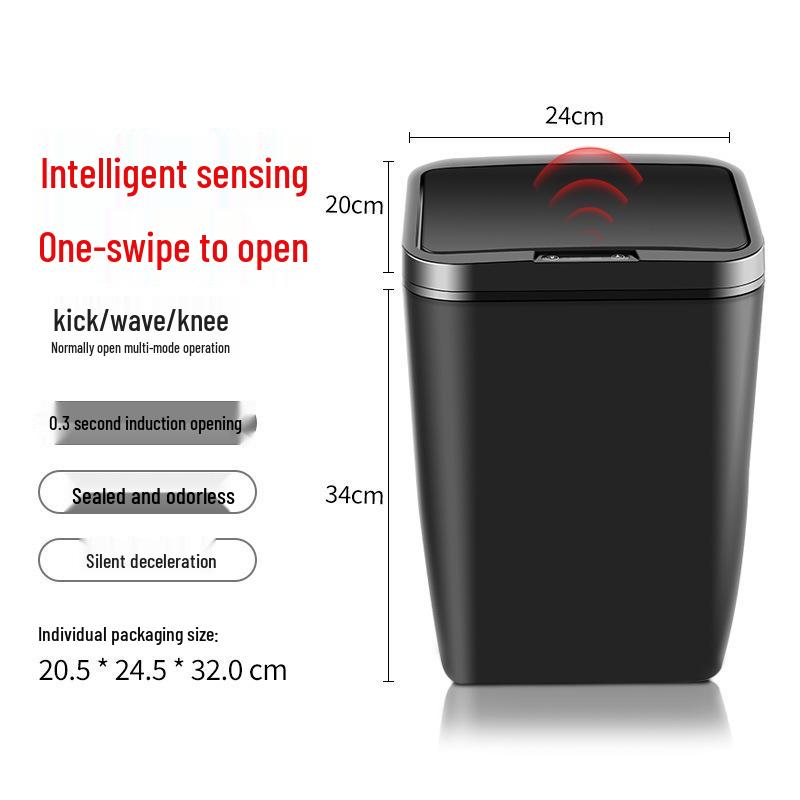 Smart Sensor Trash Can with Automatic Lid for Home
