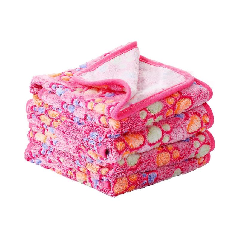 

Подстилка-одеяло для собаки, мягкое пушистое одеяло для питомца, милый узор с лапками/слоном, дорожный коврик для питомца, теплое удобное одеяло для кошки, собак M