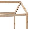 Daybed with Canopy 80 X 200 Cm Solid Pine Wood