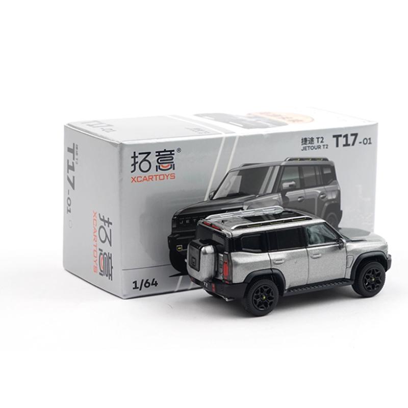 Diecast Original 1:64 Scale Jetour T2Simulation Alloy Car Model Collection Decoration Toy Gift Souvenir Display