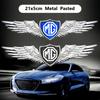 For MG Car Trophy GS TF ZR ZS ES HS Morris ONE GT 3SW MARVEL EZS MG6 MG3 MG4 MG5 MG7 Front Hood Emblem Eagle Wing Badge Stickers Q8