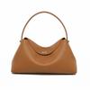 Direct Supply Handbag, Fashionable Lychee Patterned Commuter Bag, Large Capacity, Simple Underarm Shoulder Bag for Women