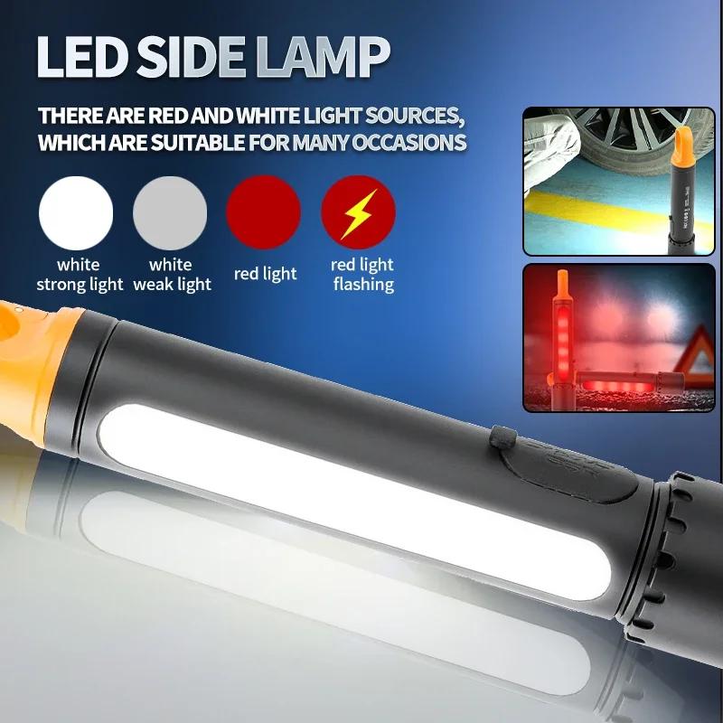 9 Modes LED Flashlight Powerful Zoom Camping Lantren Aluminum Alloy Torch Tactical Outdoor Light with Hooks USB Rechargeable