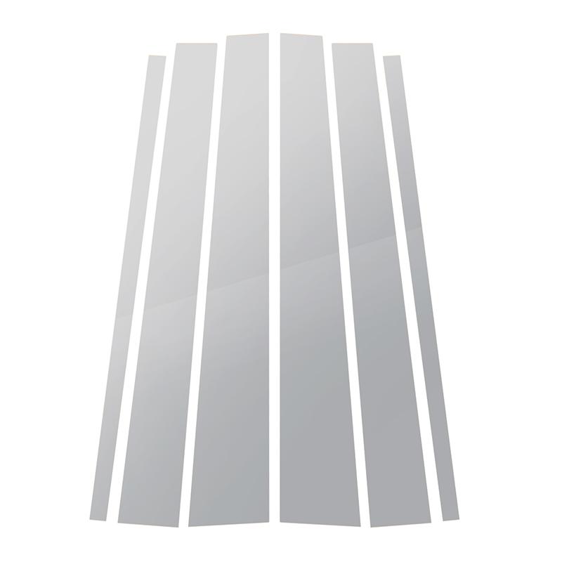 

6Pcs Chrome Window Pillar Posts Trim Cover Door Silver Exterior Stickers Decal For Lincoln Navigator Ford Expedition 1997-2017