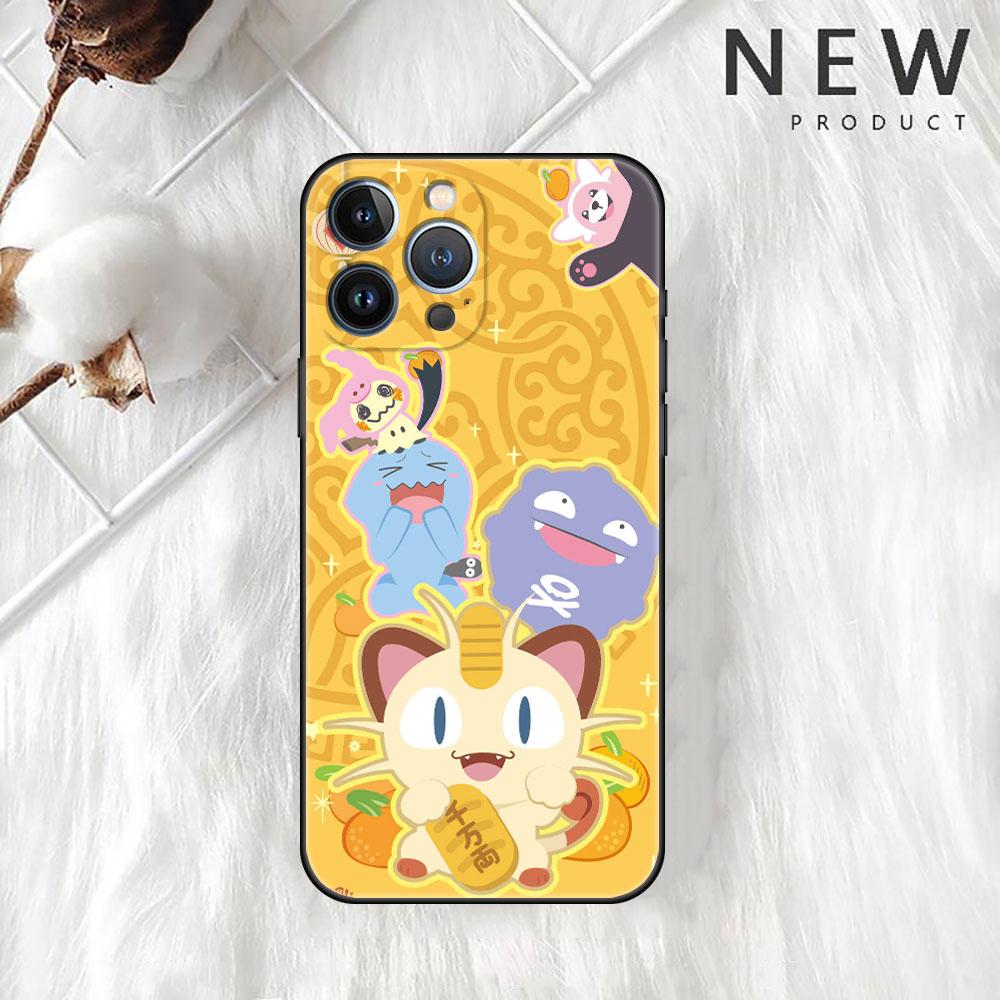 Χαριτωμένη θήκη Pokemon EEvee για Apple iPhone 13 Pro Max 12 11 Mini X XS XR SE 2020 7 8 Plus 6 6S 5 5S Μαλακό κάλυμμα τηλεφώνου TPU Funda Sac
