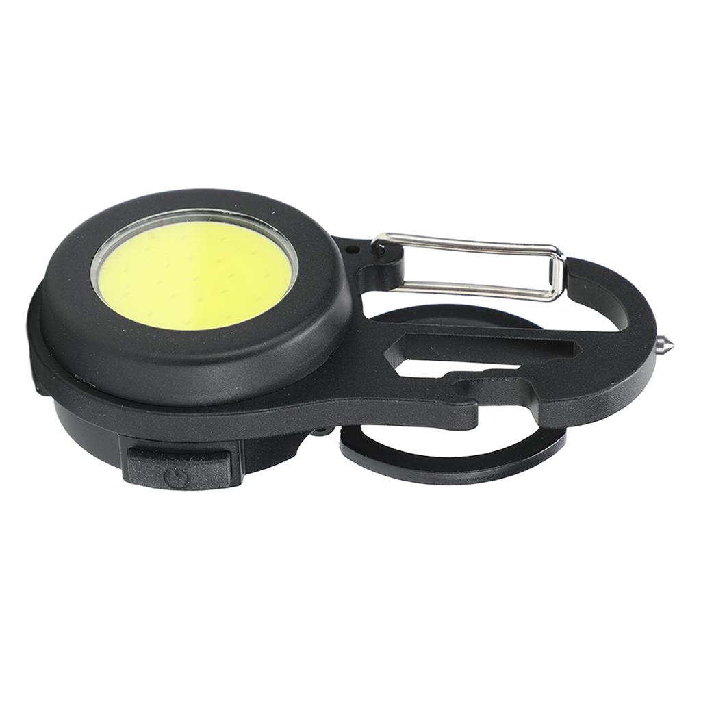 COB Keychain Flashlight 4 Levels Brightness Type C Fast Charging Magnet Back Portable Pocket Flashlight for Outdoor Home