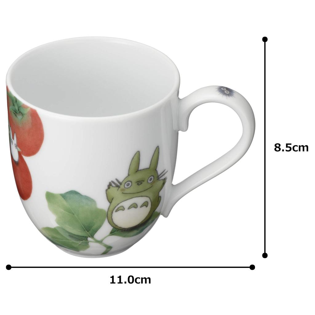 Noritake My Neighbor Totoro Microwave and Dishwasher Tomato Fine Mug, 290cc, Safe, Design, Porcelain, VT91086/1704-2