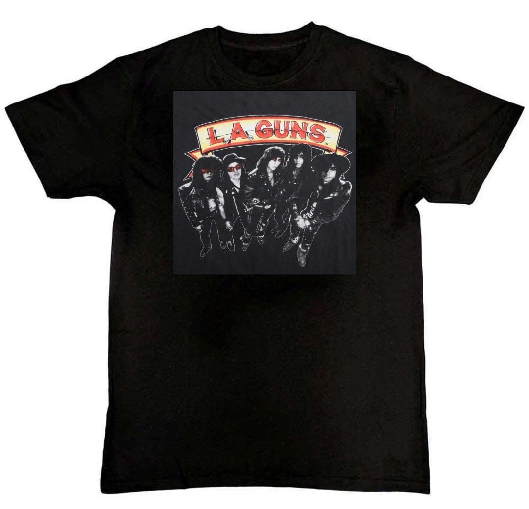 VTG LA Guns Band Graphic Print Unisex Mens T-Shirt S M L XL 2 3 4 XL XXL