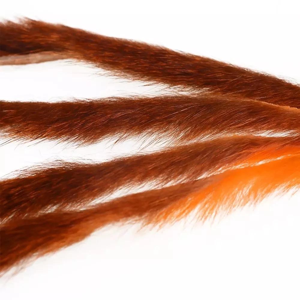 Bimoo Full Pine Eichhörnchen-Zonker-Hautstreifen für Matukas Zonkers Streamer Leeche Soft Strips 3 mm Dubbing Fur Fliegenbindematerialien
