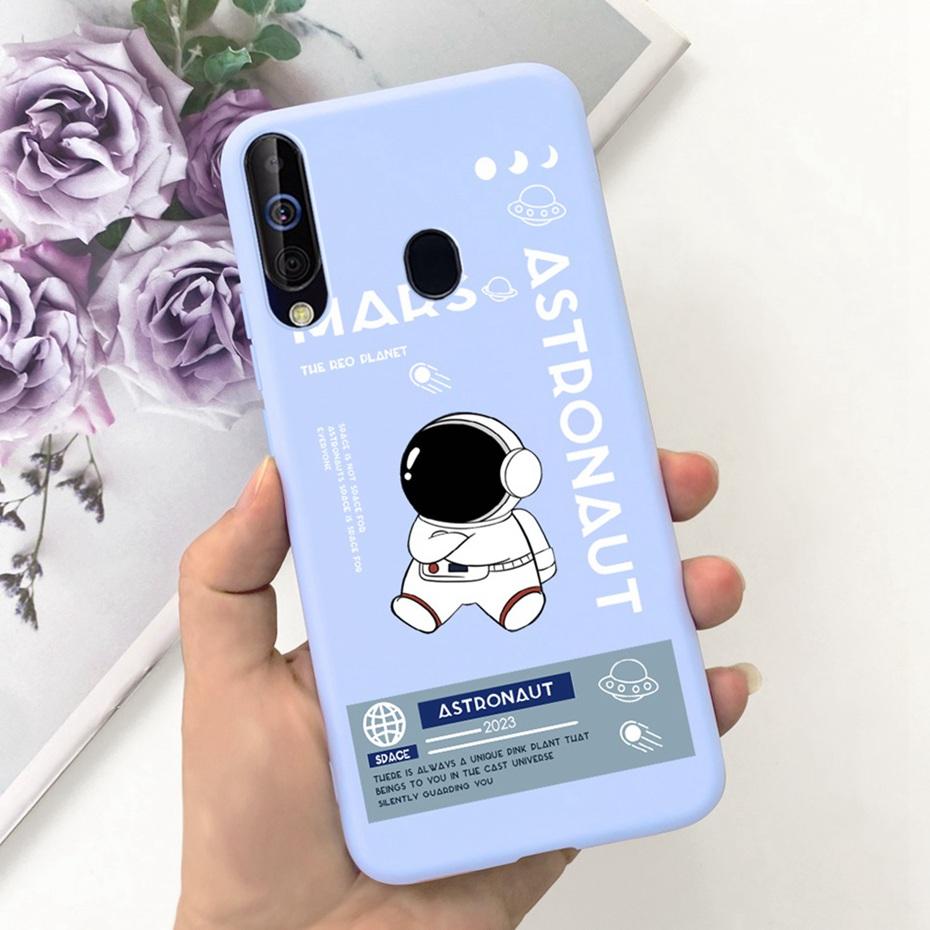 Phone Case For Samsung Galaxy A60 Cute Cartoon Candy Color Soft Silicon TPU Cases For Samsung M40 A60 SM-A606F A606Y M405F