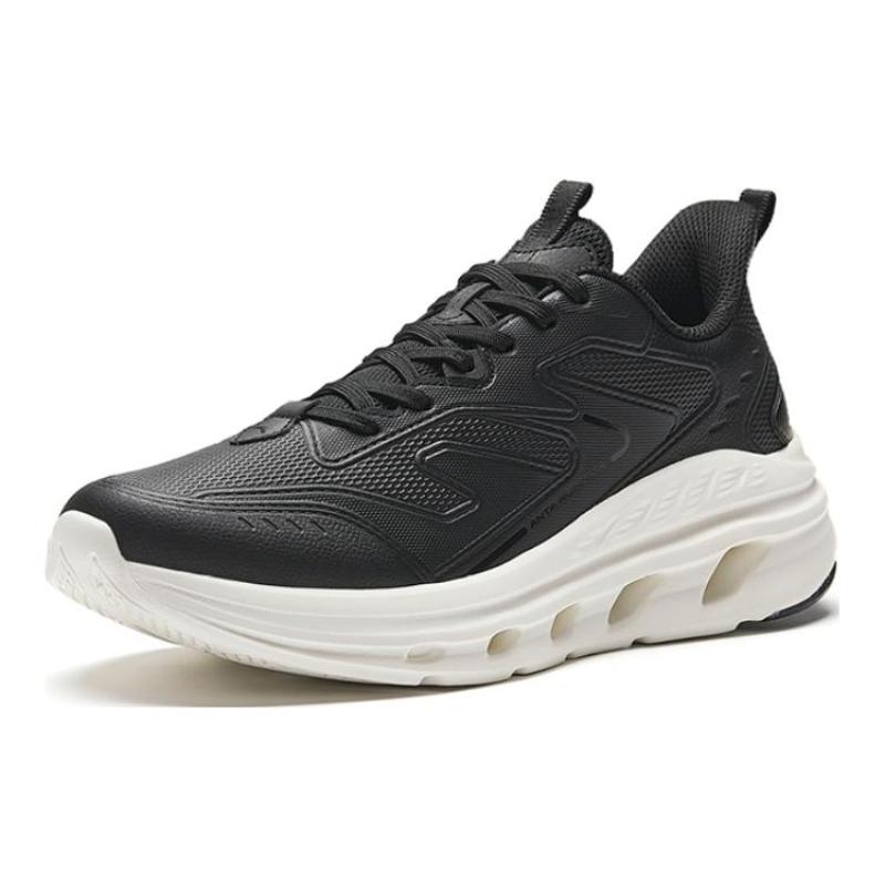 Anta Energie-Ring Wasserabweisende Dämpfung Abriebfeste Niedrige Laufschuhe Damen Schwarze Sneaker