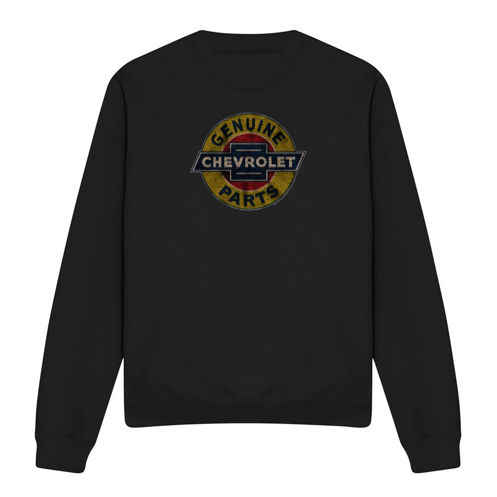 Chevrolet Unisex Adult Genuine Parts Distressed Sweatshirt