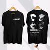 Unisex Tshirts Music Band Gorillazs Punk Rock Print T Shirt Hiphop 90s Casual Fashion Short Sleeve Unisex Cotton Ropa Hombre Tee