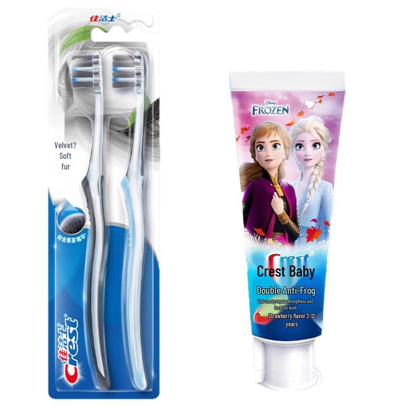 Crest Gum Care Toothbrush 2-Pack with Frozen Kids Toothpaste