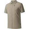 Comfortable Simple Versatile Sports Solid Color Polo Shirt Men Shirts Mallow-Gray 152520146-2