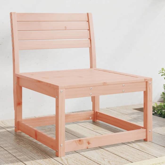 VidaXL Garden Sofa Without Armrests, Terrace Seat with Backrest, Modular Patio Chair, Outdoor Furniture, Wood 844672