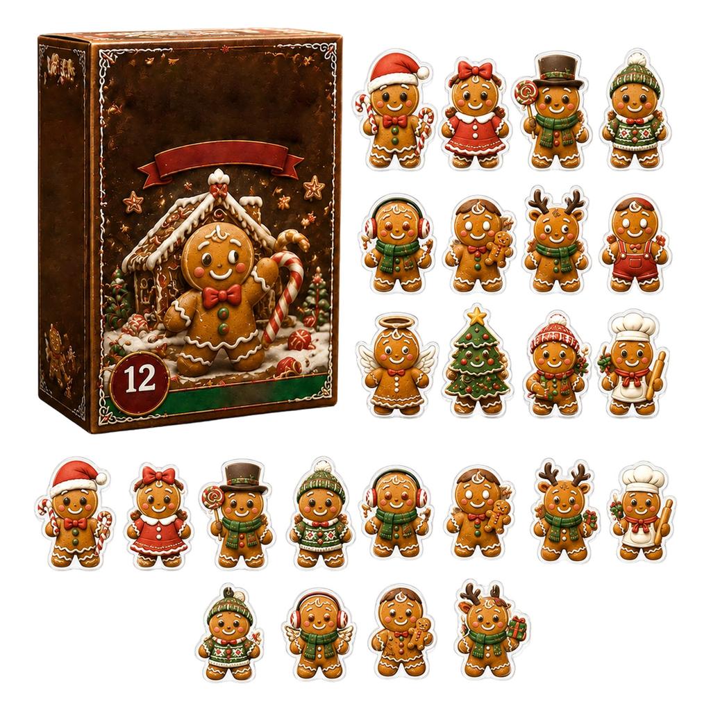 2D Acrylic Countdown Calendar Decoration with Hanging Pendants for Birthday Party Adults Kids