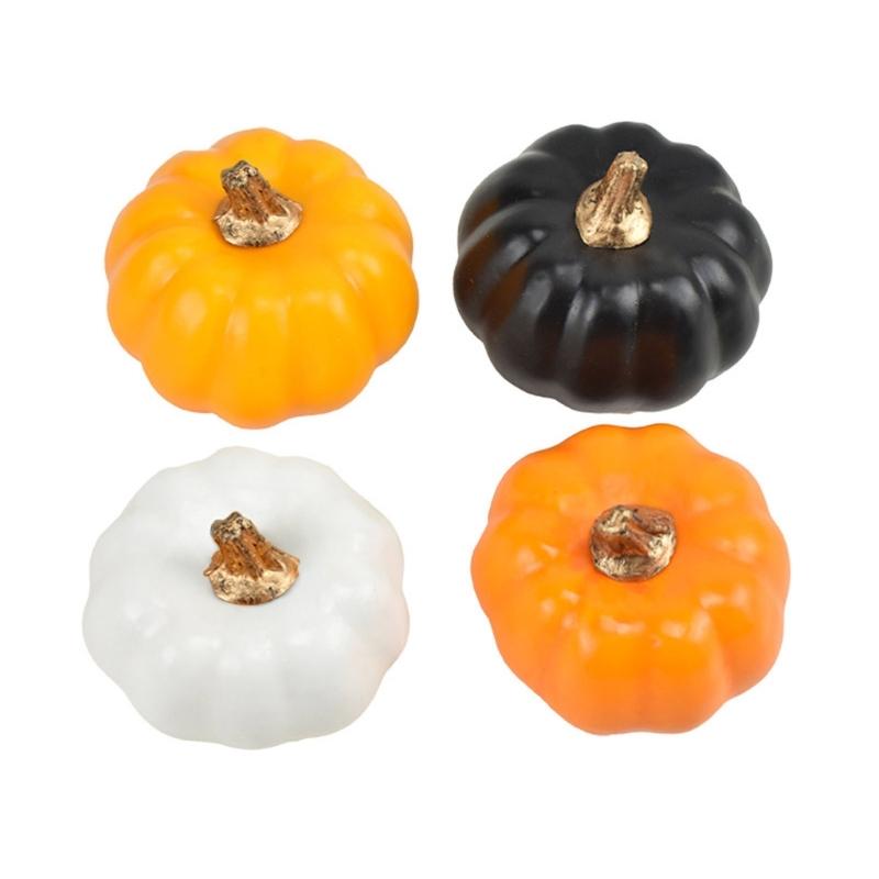 12 Pack Artificial Small Pumpkin Simulation Mini Pumpkins for Halloween Decor