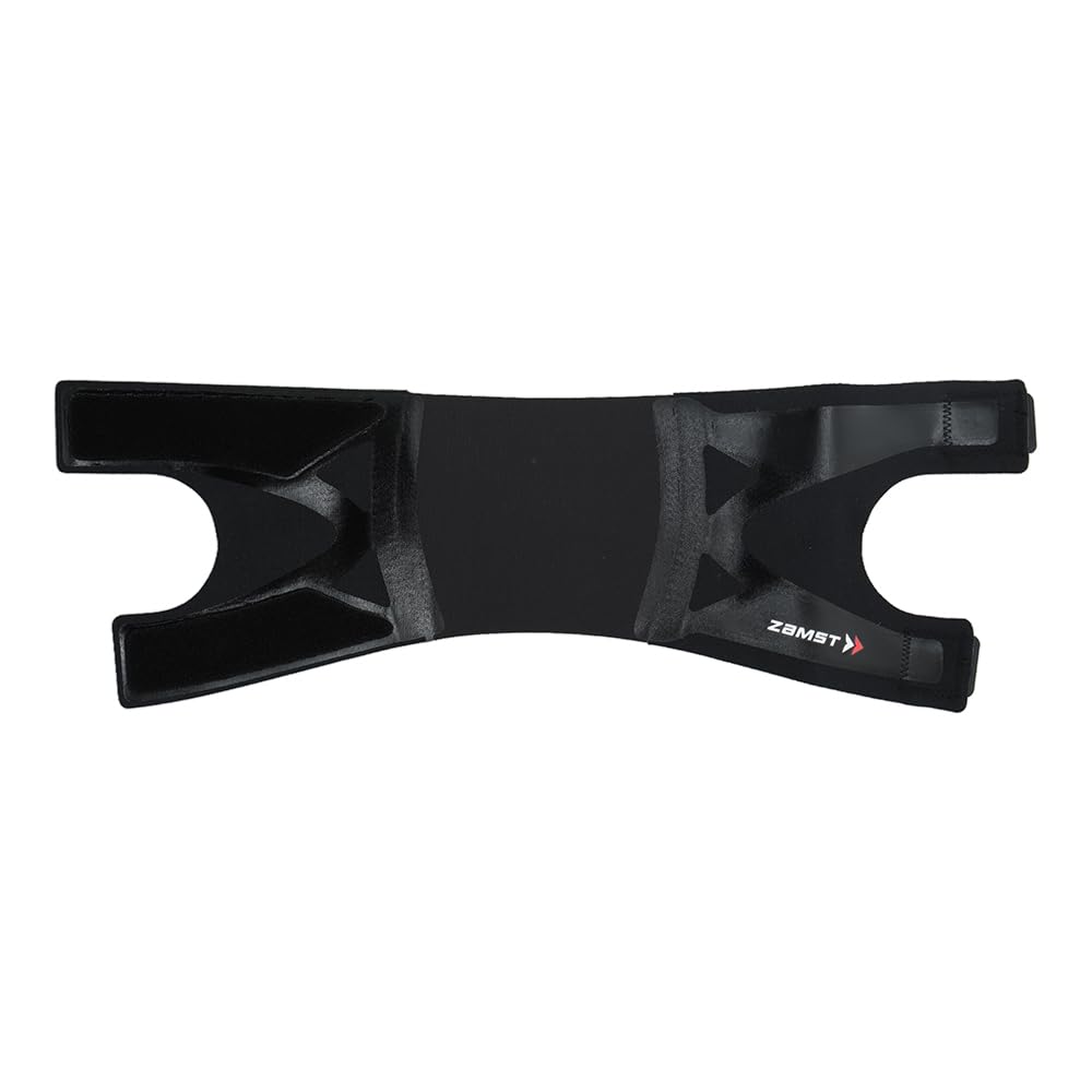 ZAMST FILMISTA KNEE Running Knee Support, Slim Type, Black, Ambidextrous, Size L, 372203