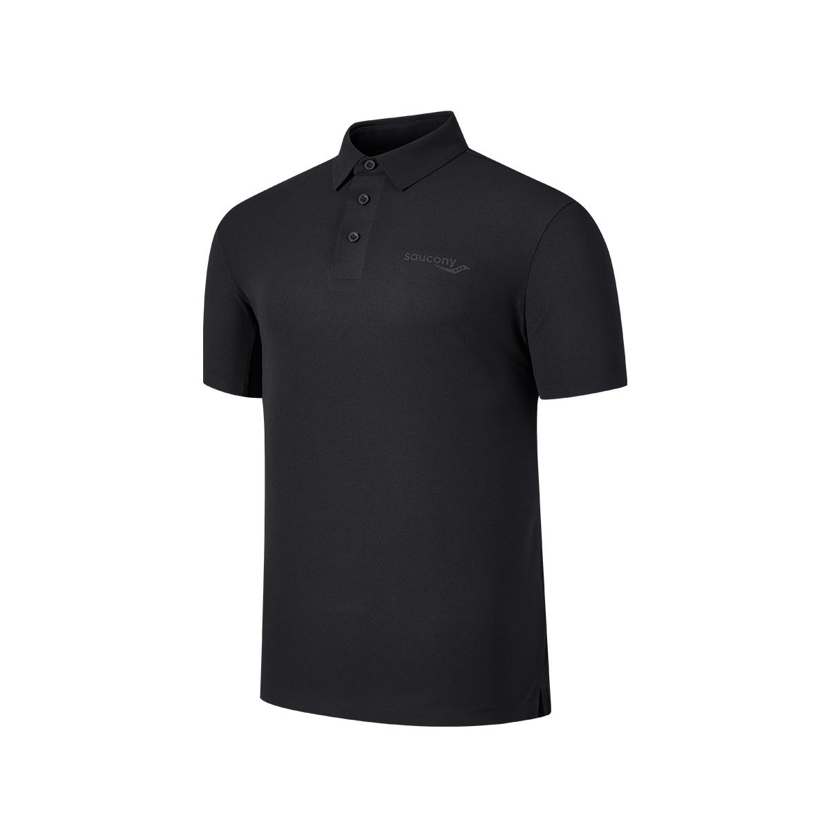 

Saucony Urban Soft Letter Brand Logo Short Sleeve Polo Shirt Men tops Black SC2240075A-BK01 M