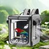 Przenośna klatka dla ptaków Plecak dla papugi Duża pojemność Składana gołąb papuga Torba ręczna Zewnętrzne małe transportery dla ptaków Materiały do przenoszenia zwierząt domowych