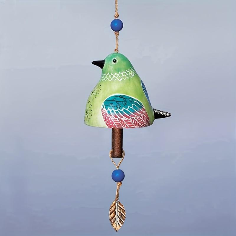 1 Pc Exquisite Resin Bird Wind Chimes Pendant for Independent Station - Enhancing the Beauty of Garden and Home Decor