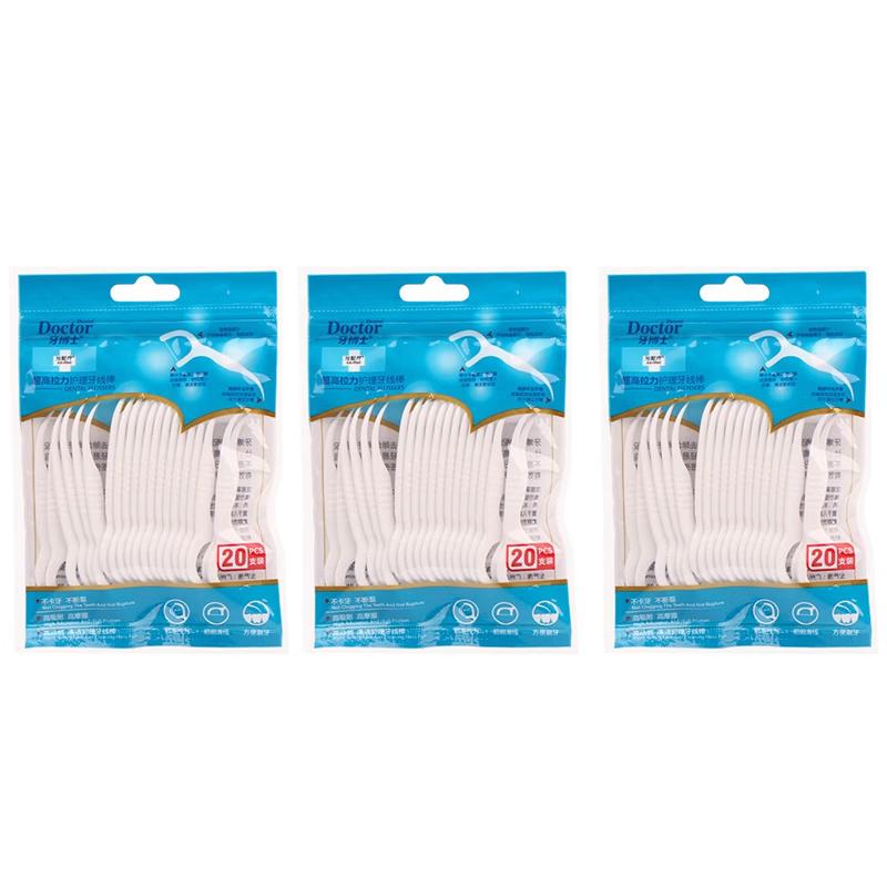 Dr. Yaboshi Dental Floss Sticks (3-Pack)