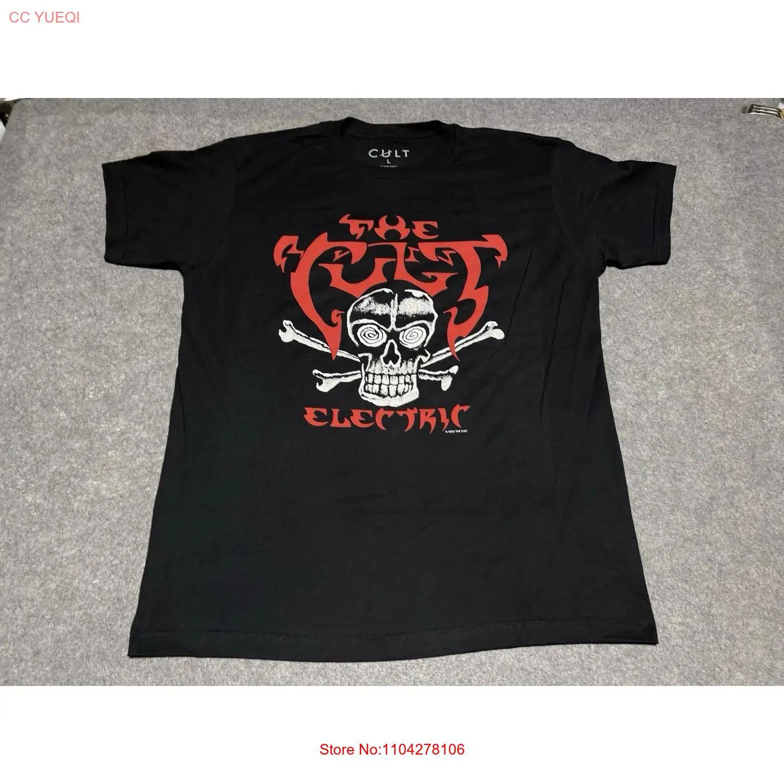 

NEW THE CULT Skull Bones Electric 8525 Tour Black L ConcerT T Shirt 10 21 25 SATX vintage Washed streetwear designer clothes 5XL різнокольоровий