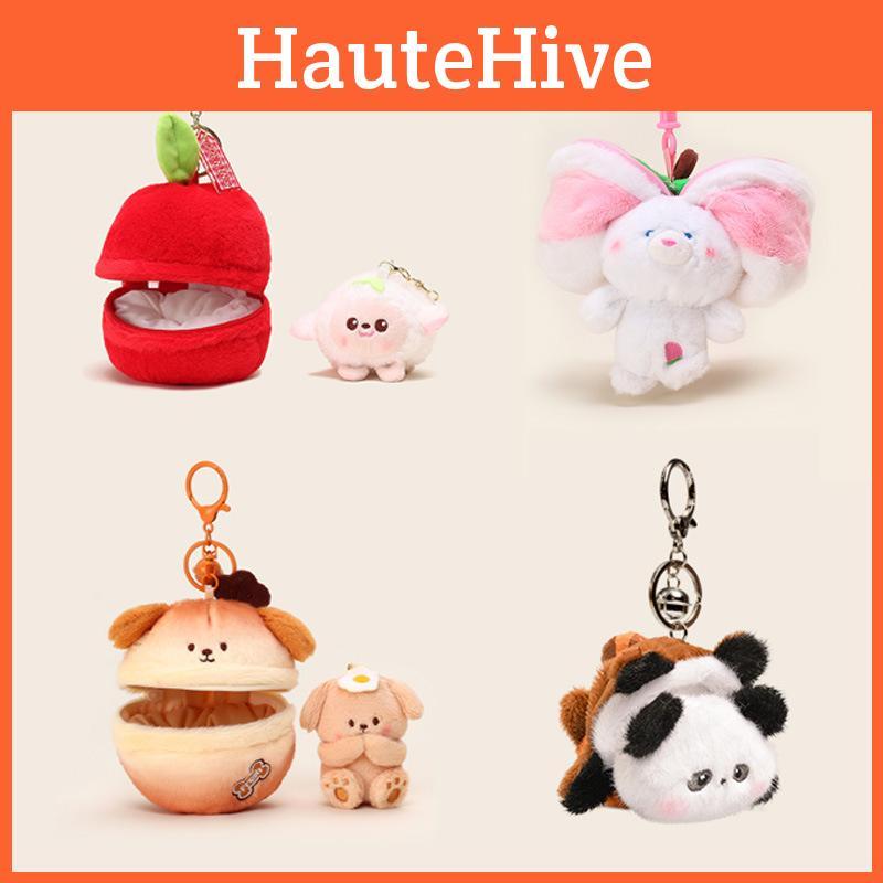 Adorable Plush Animal Keychain Featuring Various Transforming Designs Perfect For Gifts And Collectibles