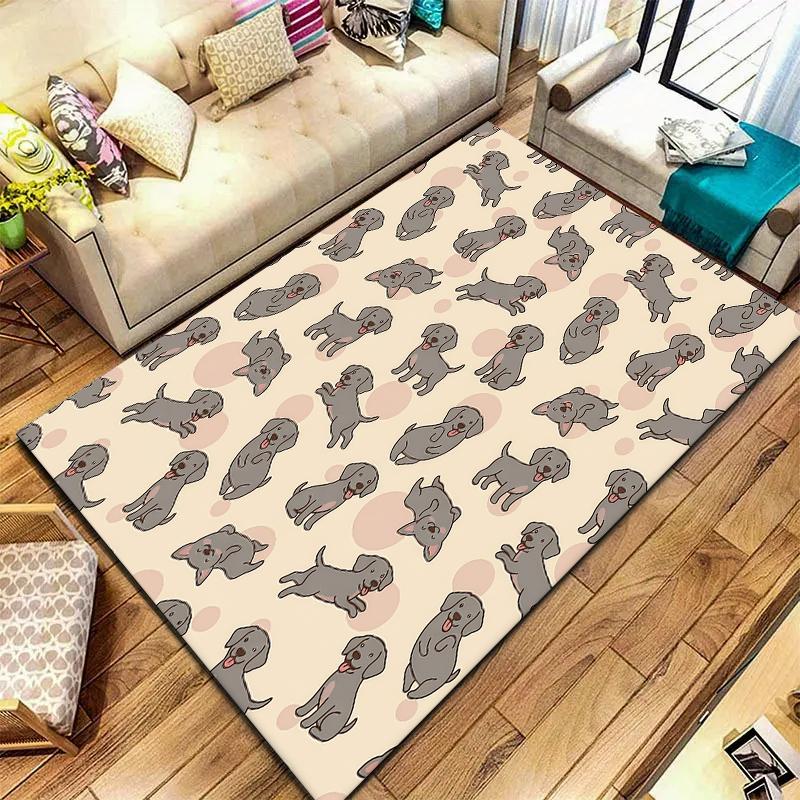 Cute cartoon animal Pattern Square Carpet,Area Rug,Carpet Rug for Living Room Bedroom Sofa Playroom Decor,Non-slip Floor Mat,Holiday Birthday Gifts
