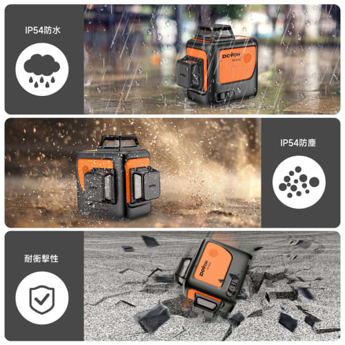 DOVOH Y3-360G Laser Level, 3x360 12-Line Green Laser Level, High-Precision Laser Level with Full Line Adjustment, Automatic Correction, Type-C Rechar