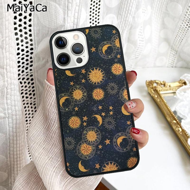 Sun Moons Star Astrological Celestial Phone Case Cover For iPhone 17 Air 16 16e 15 plus 11 12 13 14 pro max coque