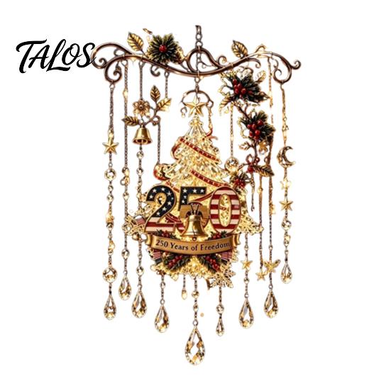 Indoor Outdoor Decorative Chimes Handmade Acrylic Wind for Christmas Window Decoration, Festive Hanging Wall Fireplace Accents Ornaments Outdoor,