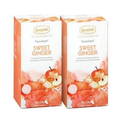 Ronnefeldt Sweet Ginger Herbal Tea 25 Tea Bags X 2 Packs