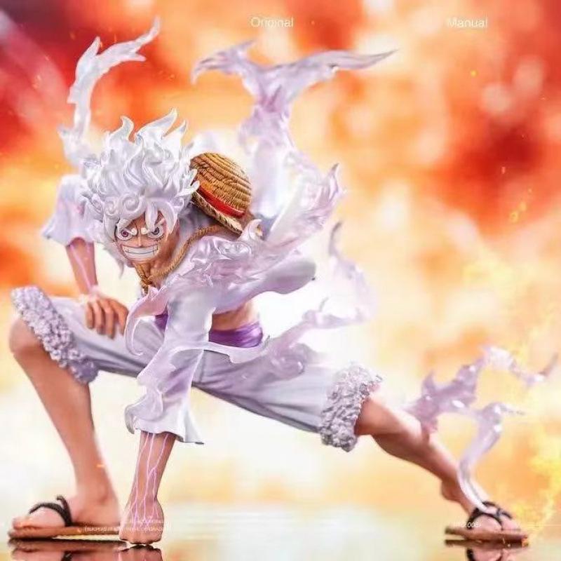 

One Piece Luffy Second Gear Ground Pound Figure with Nika Fruit Model