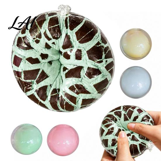 Stress Reducing Ball Toy, Wax Cracking Squeeze Toy Crispy Fidget Anxiety Relief Hand Exercise